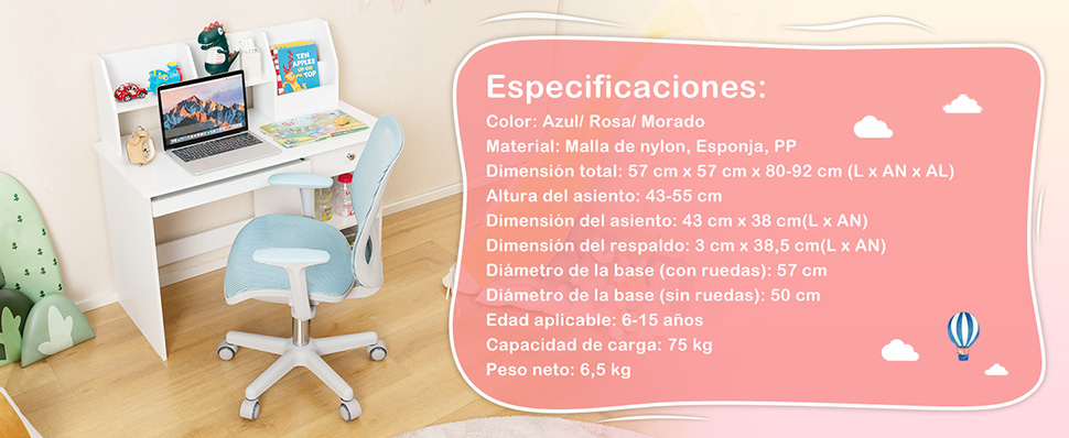 Asiento giratorio 360°