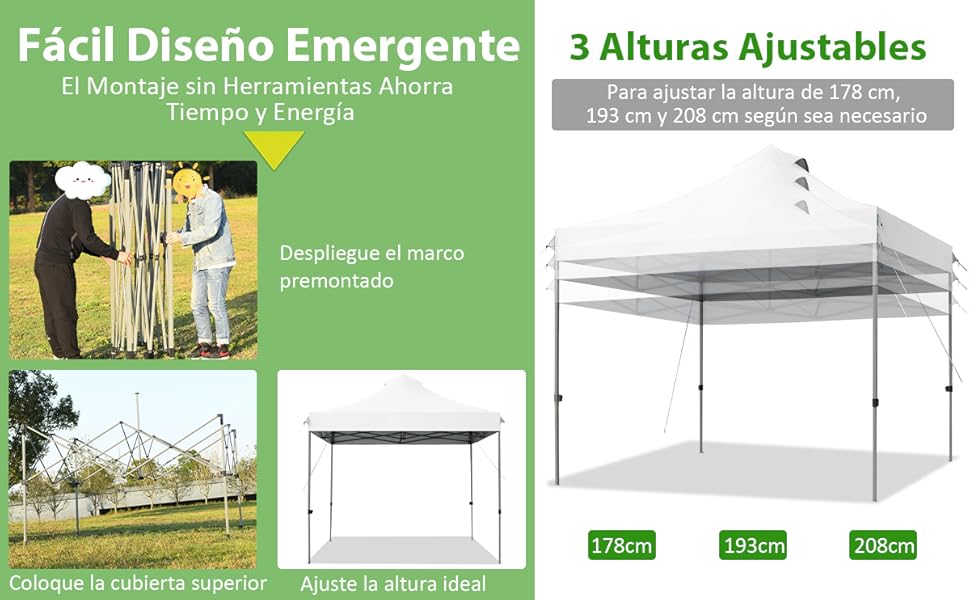 toldo de refugio plegable