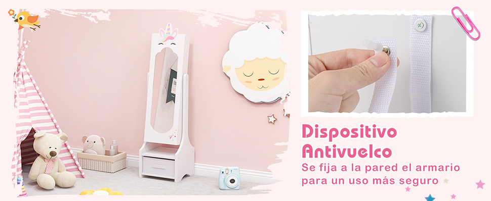 organizador de armario de joyas para niños