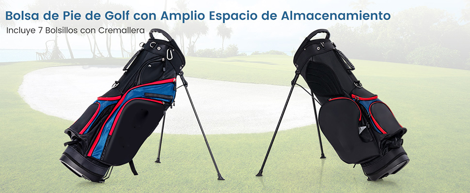 Juego completo de palos de golf para hombre con bolsa de soporte