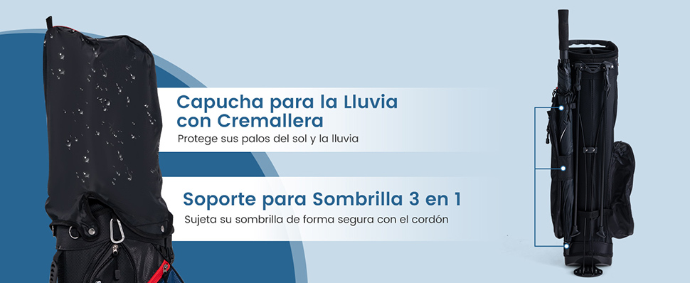 juego de palos de golf de 11 piezas con fundas para la cabeza