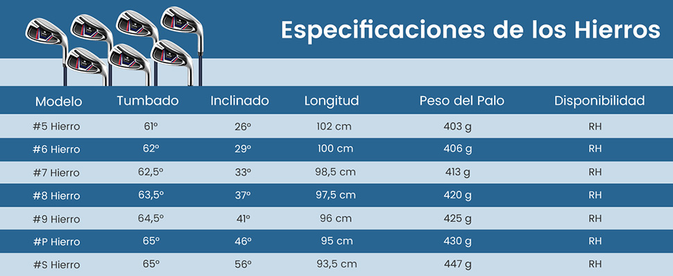 Juego completo de palos de golf verde