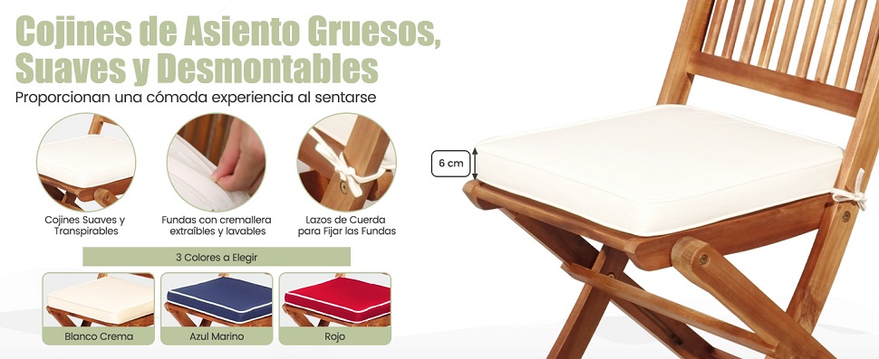 set con mesa y sillas para patio