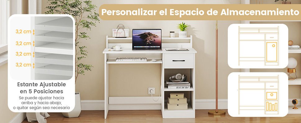 Escritorio moderno para oficina en casa