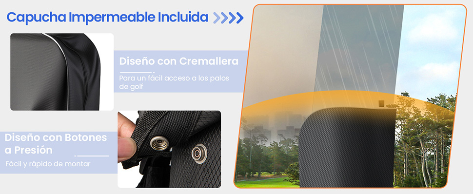 bolsa para palos de golf para hombres y mujeres
