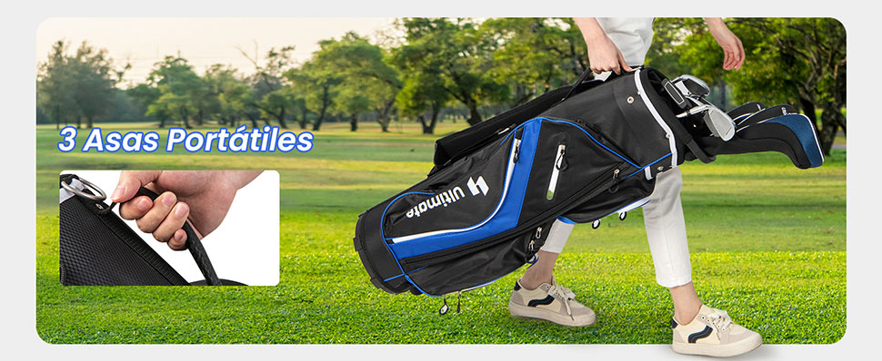 bolsa para carrito de golf con funda para la lluvia