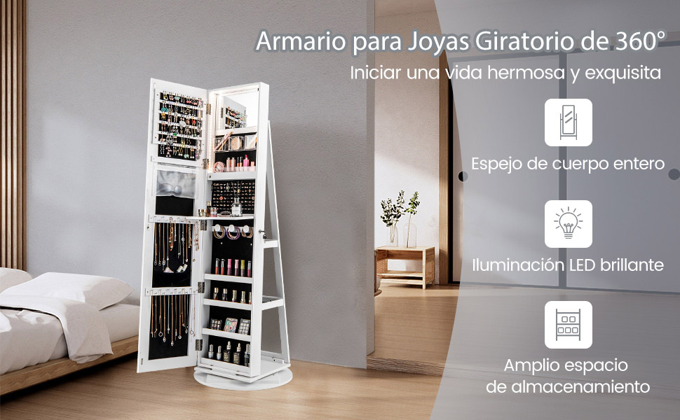 Armario organizador joyas