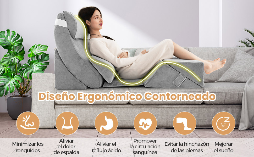 Almohadas corporales múltiples posiciones