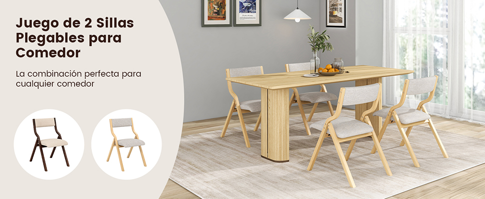 Extra Foldable Dining Chairs for Living Room Kitchen