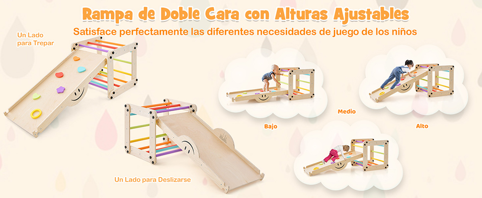tobogán infantil con balancín