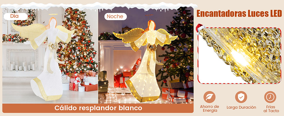 Ángel navideño para exterior