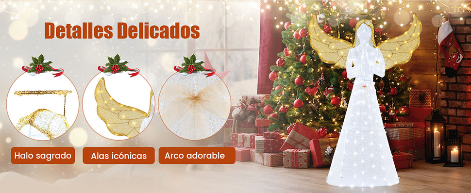 Decoración de jardín navideña