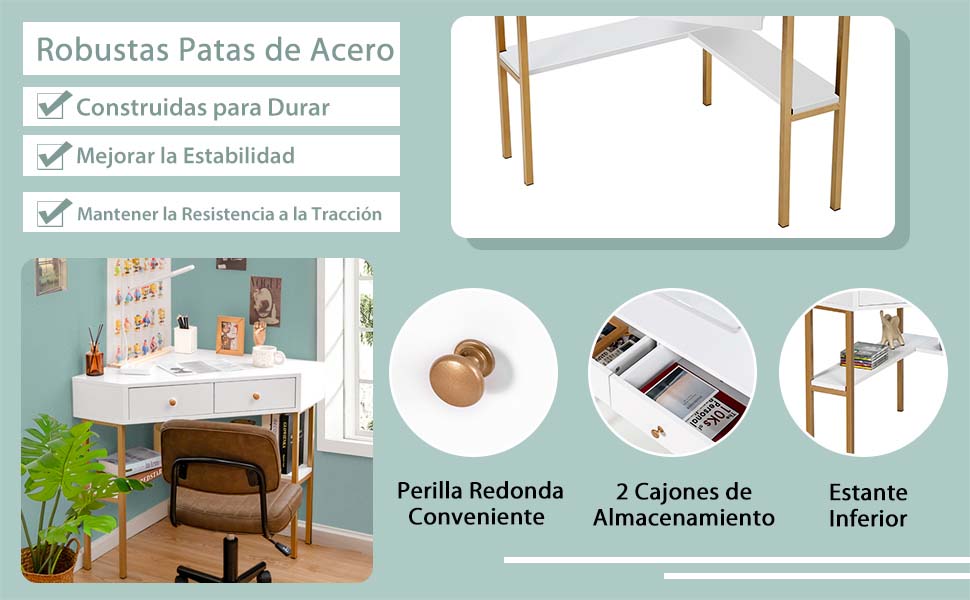 Mesa de estudio triangular