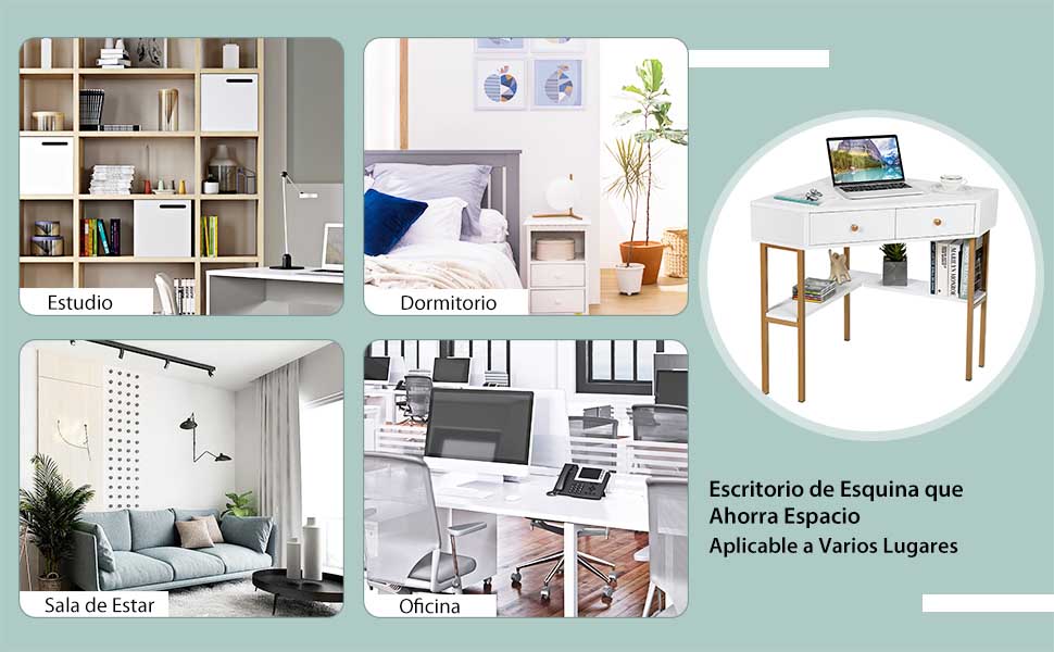 Escritorio ahorra espacio
