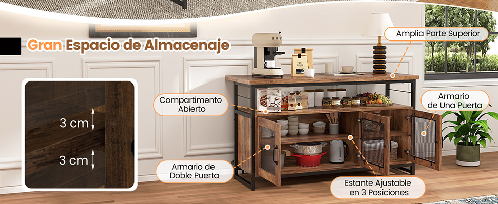 Isla de cocina con bancos