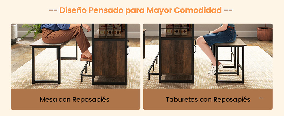 Set isla desayunador