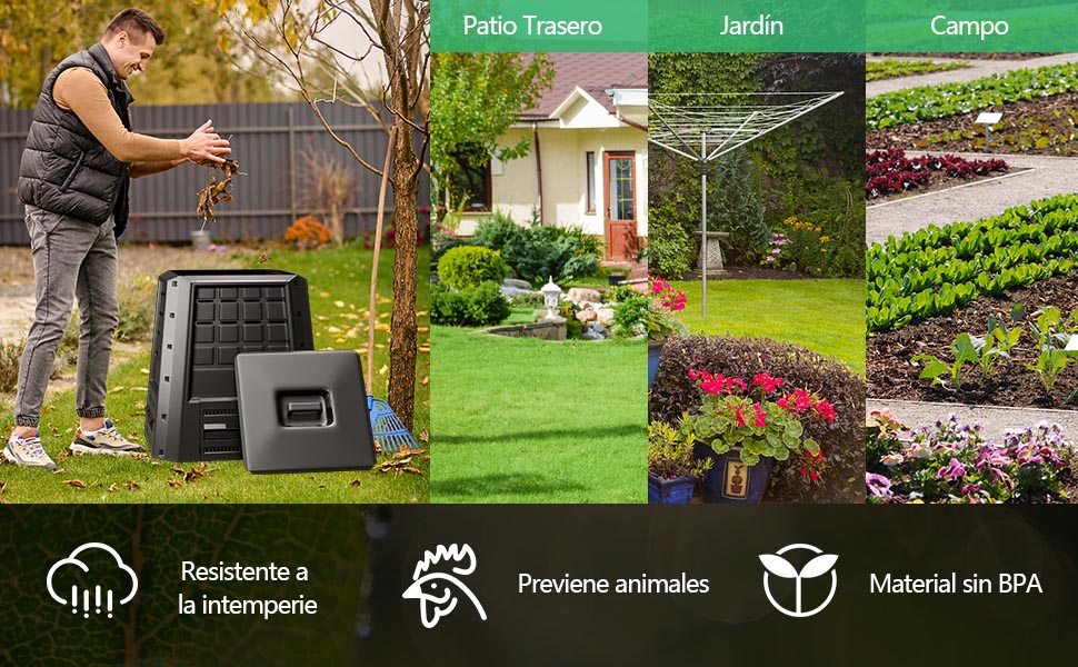 Compostador 380 litros