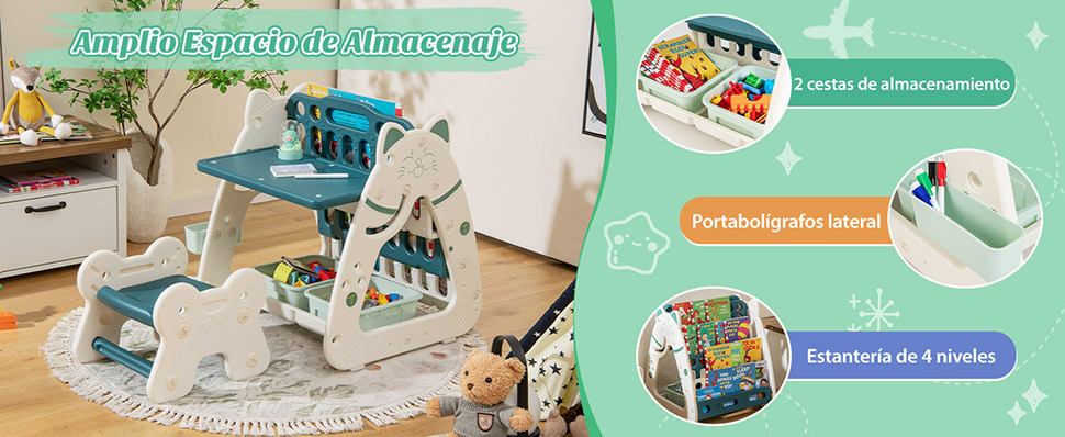 Caballete multifunción para niño