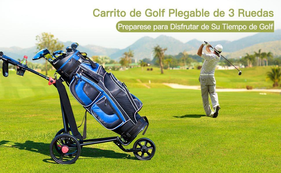 carro de golf con 3 ruedas