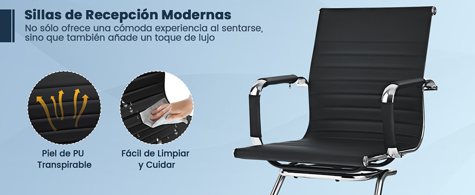 set de 2 sillas de invitados