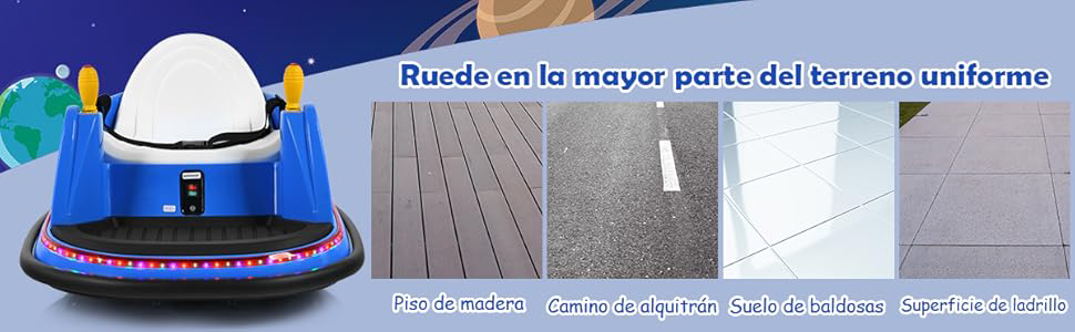 ‌‌Coche eléctrico 360° giratorio