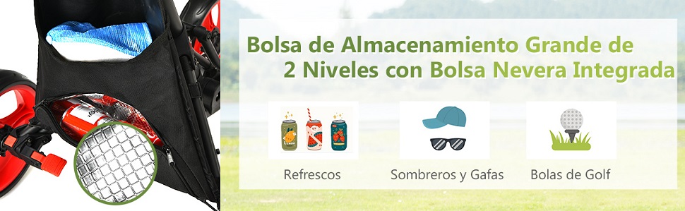 Carro de golf de 4 ruedas