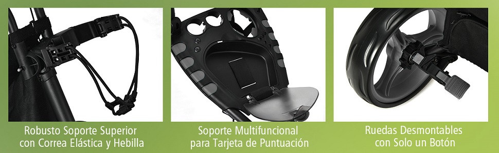 carrito de golf de apertura y cierre rápido