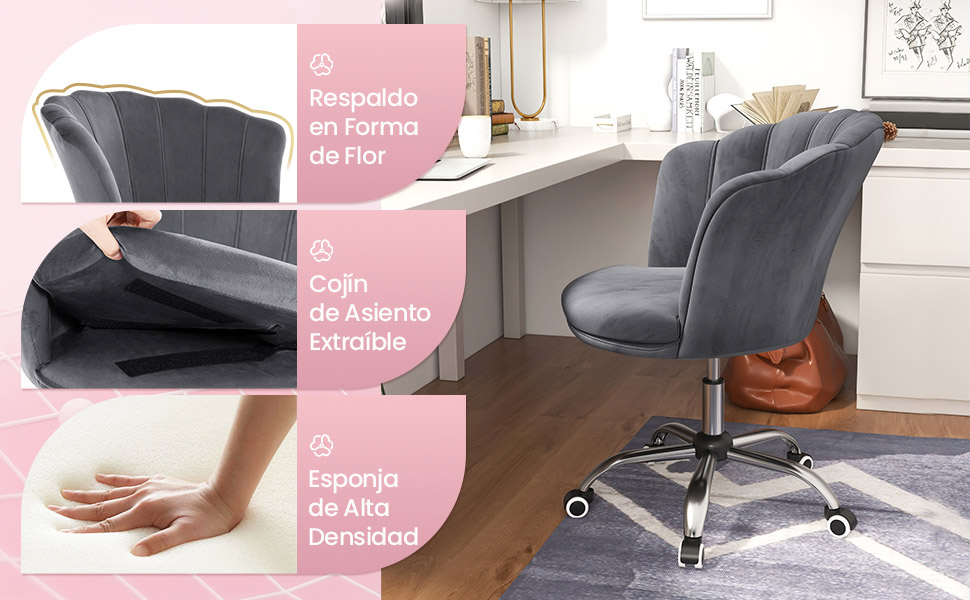 silla de ocio de pétalos