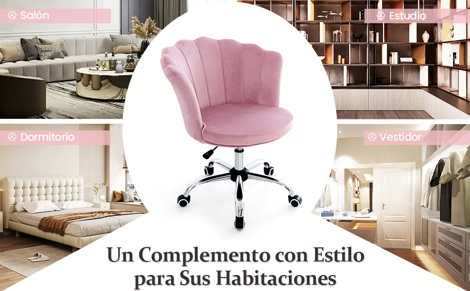 silla giratoria de maquillaje