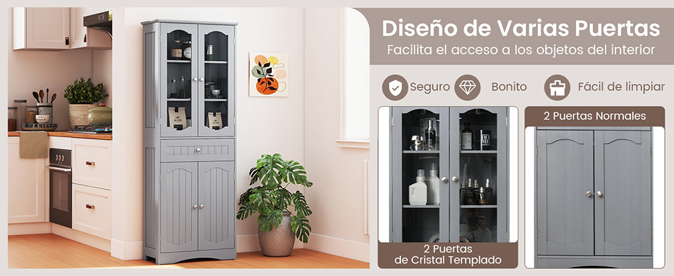 Armario alto baño
