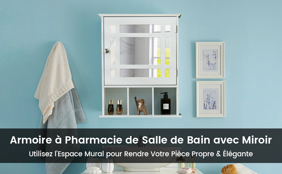armoire-de-rangement-murale-de-salle-de-bain