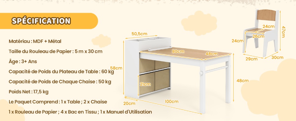 table-et-chaises-d’activites-pour-enfants