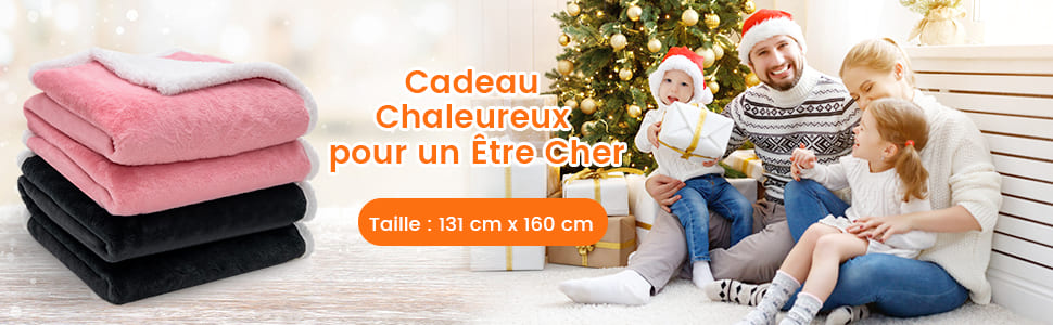 couverture chauffante réversible