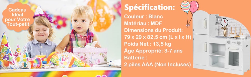 ensemble de jeu de cuisine factice