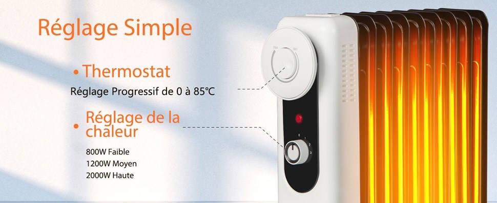 radiateur électrique à huile