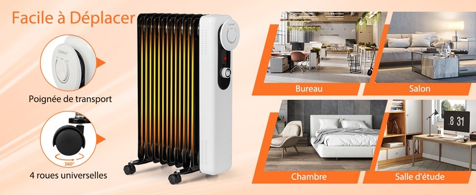 radiateur électrique avec thermostat