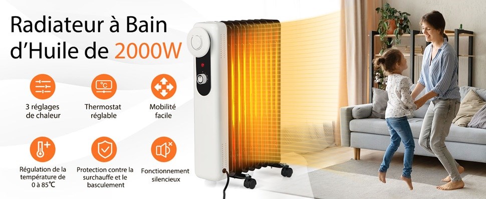radiateur portable pour usage intérieur