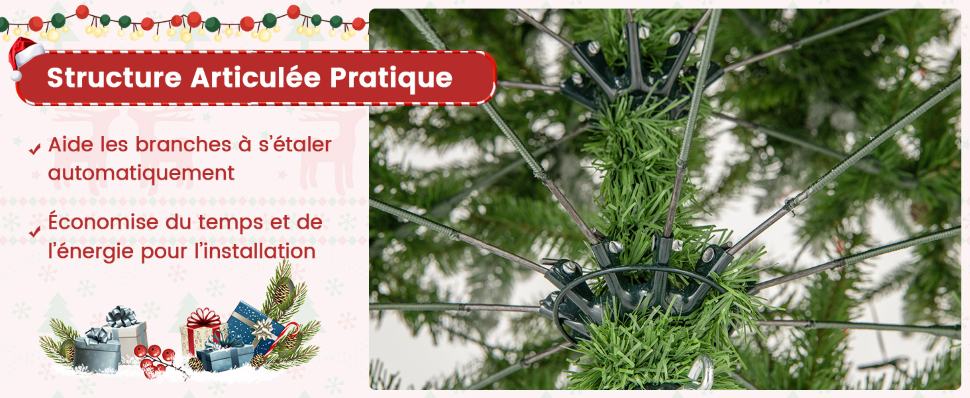sapin-de-Noel-eclaire-avec-support-en-metal-pliable