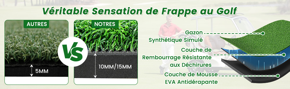 tapis-de-frappe-d'entrainement-de-golf