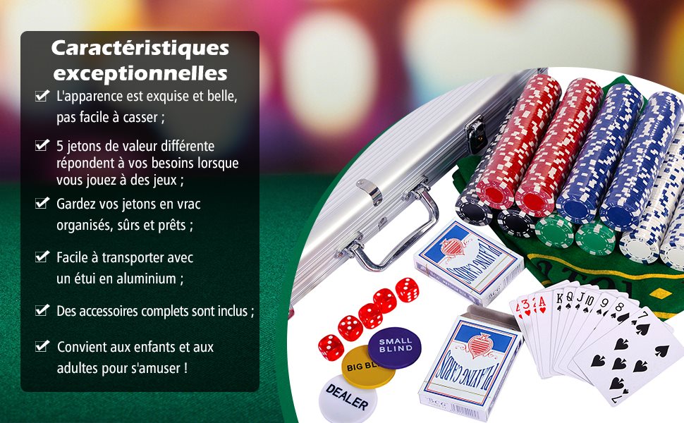Mallette de Poker en Aluminium