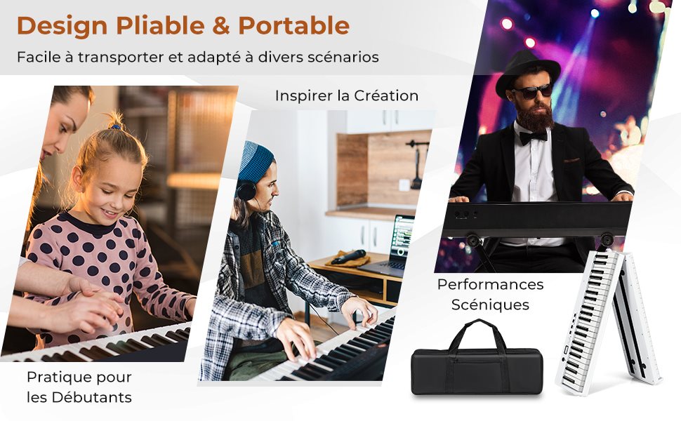 clavier électronique lesté