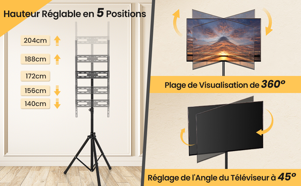 support-TV-au-sol