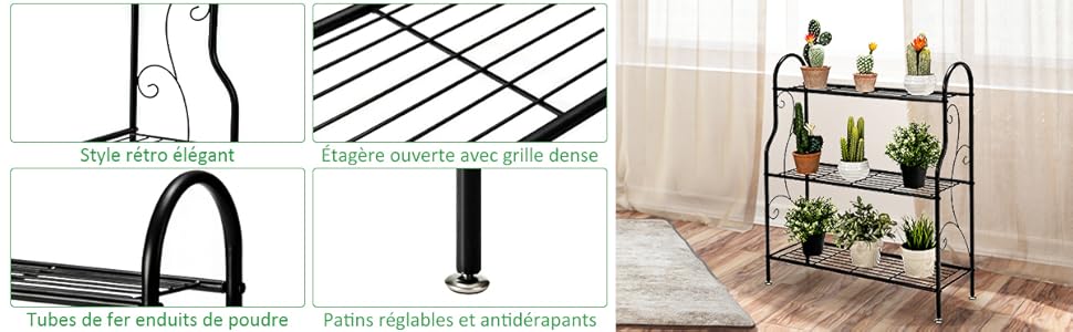 etagere-d'affichage-de-plantes-interieure-et-exterieure