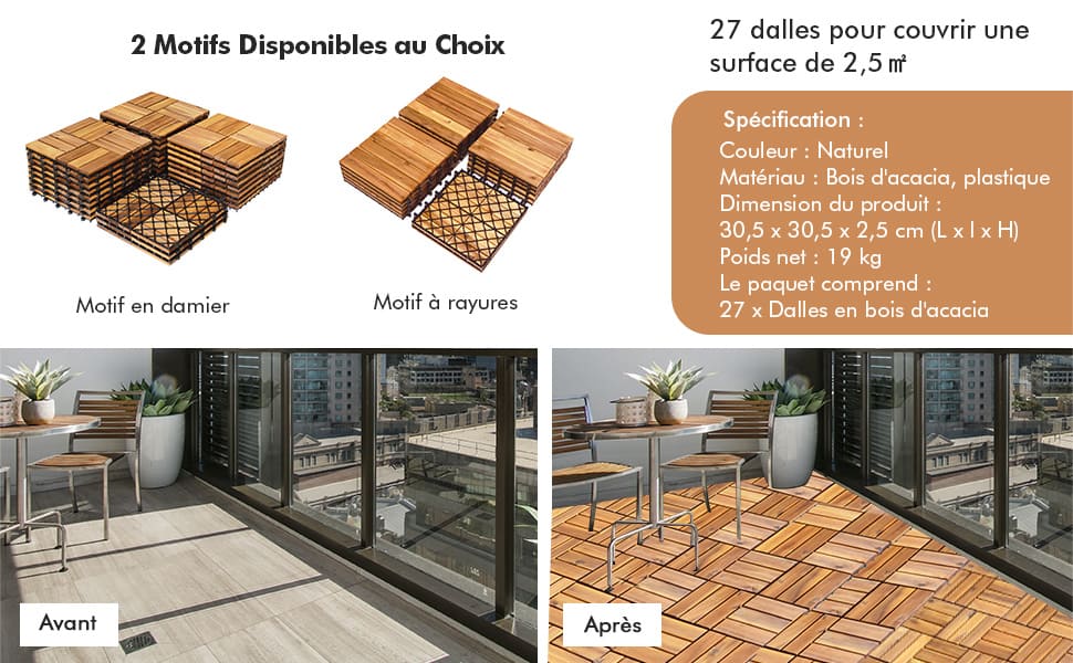 dalle terrasse exterieur