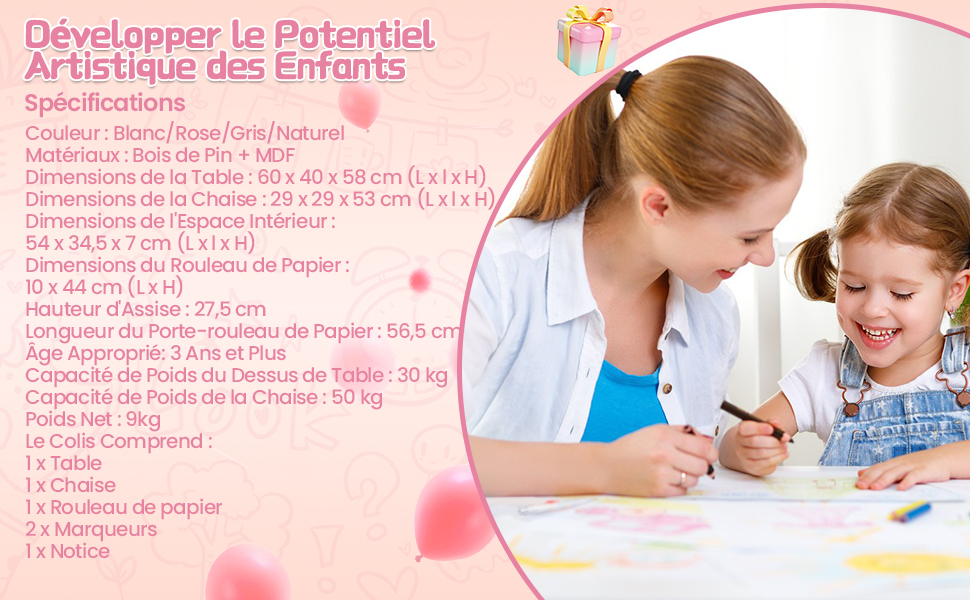 table-de-jeu-d'artisanat-avec-rouleau-de-papier