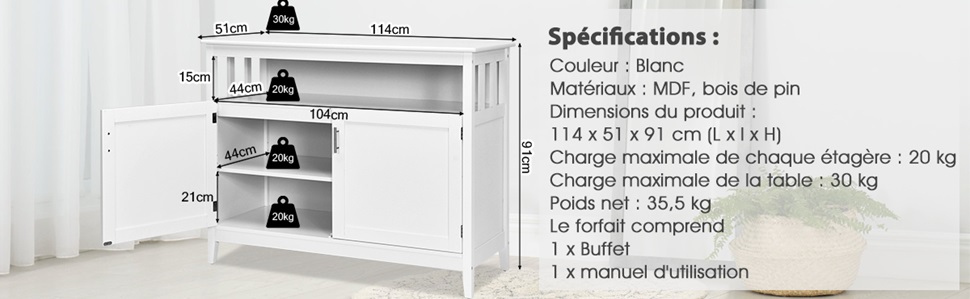 buffet moderne
