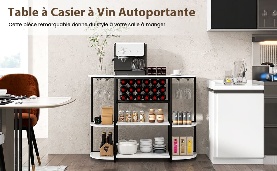 armoire de bar à vin avec rangement
