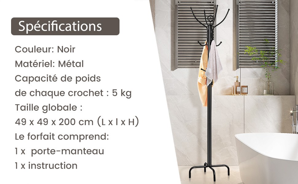 porte-manteau et porte-chapeau