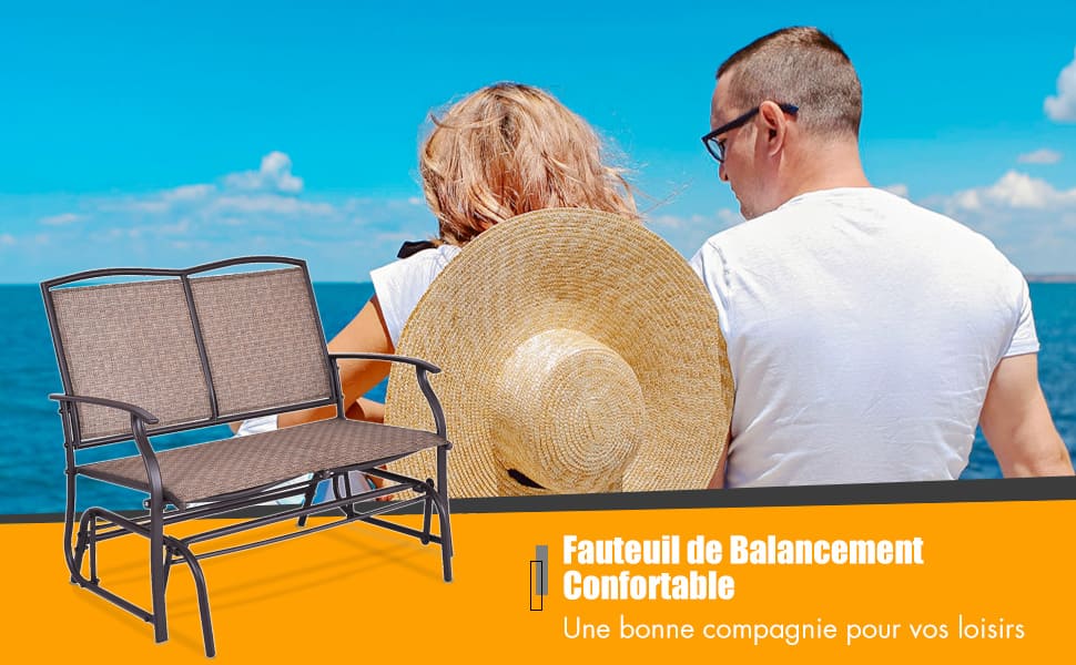 Banc coulissant pour patio