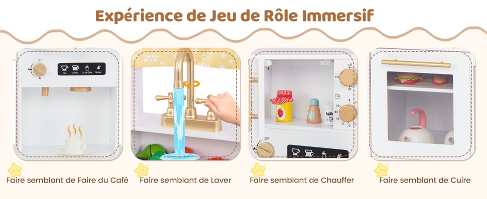 ROBUD Ensemble de cuisine pour enfants d'âge préscolaire et avis